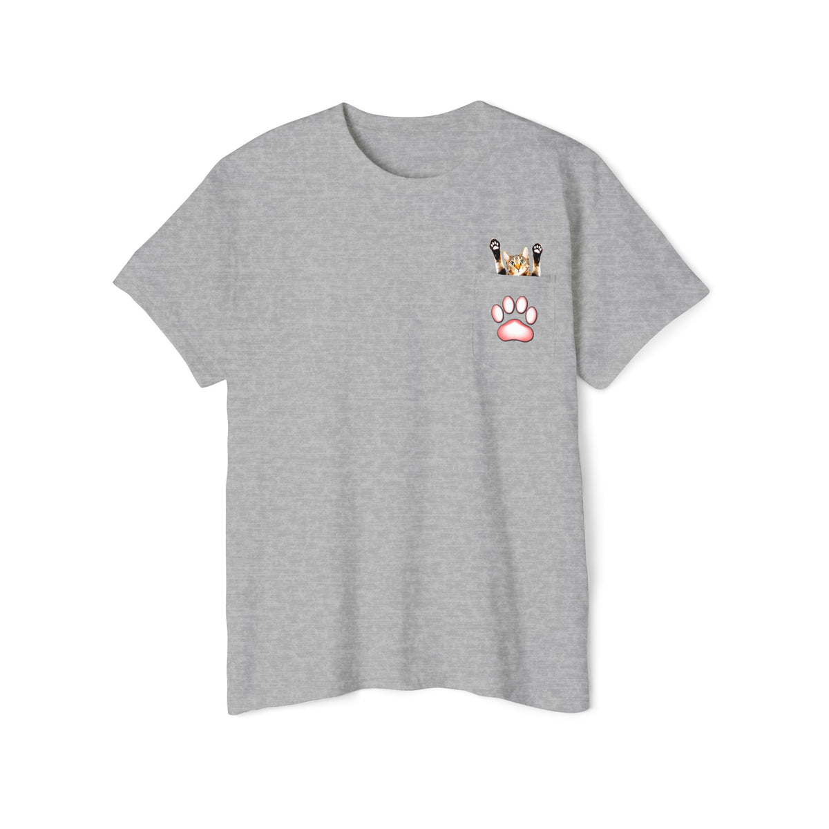 Kitty Bean Blend Unisex Heavy Cotton Pocket Tee